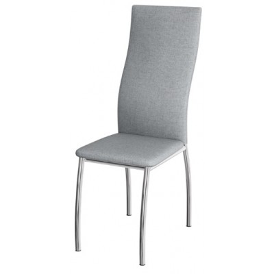 Стул ВВР Версаль серый/хром, рогожка Стул ВВР Версаль серый/хром, рогожка