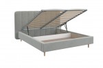 Кровать "Рино"  (Светло-серый) с подъёмным механизмом  фабрика БравоМебель в Минске Кровать "Рино"  (Светло-серый) с подъёмным механизмом  фабрика БравоМебель