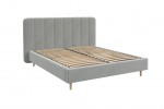 Кровать "Рино"  (Светло-серый) 160х200  фабрика БравоМебель в Минске Кровать "Рино"  (Светло-серый) 160х200  фабрика БравоМебель