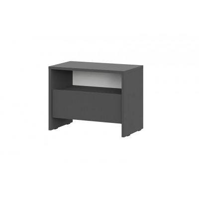 Тумба прикроватная NN Мебель (МС Камелия 1 К) Графит серый Тумба прикроватная NN Мебель (МС Камелия 1 К) Графит серый