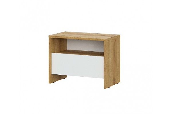 Тумба прикроватная NN Мебель (МС Дольче К) Дуб Золотой/Белый