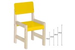 Стул детский регулируемый (желтый) фабрика Элегия