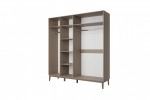 Шкаф распашной ШР 4 Гориция ( Лак Мокко мус) фабрика Браво Мебель