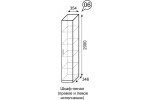 Шкаф-пенал Люмен 6 (Белый снег глянец) фабрика Ижмебель в Минске Шкаф-пенал Люмен 6 (Белый снег глянец) фабрика Ижмебель
