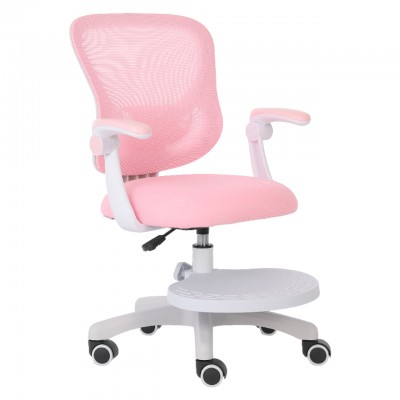 Кресло для сидения с регулировкой высоты Calviano Comfy розовое с подножкой