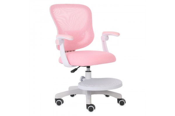 Кресло для сидения с регулировкой высоты Calviano Comfy розовое с подножкой