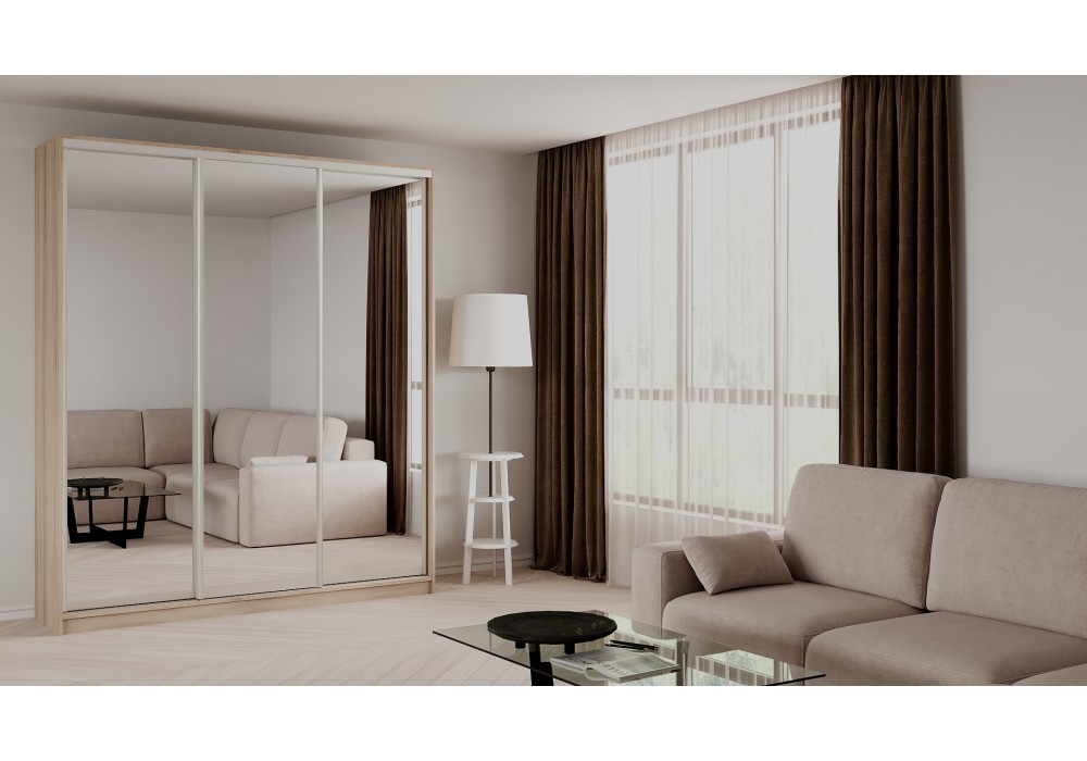 ШКАФ-КУПЕ ELGON EEX 05 (Дуб элисон/Хром) фабрика Рэйгрупп в Минске ШКАФ-КУПЕ ELGON EEX 05 (Дуб элисон/Хром) фабрика Рэйгрупп