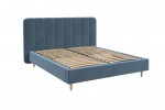 Кровать "Рино"  (Джинс) 160х200  фабрика БравоМебель в Минске Кровать "Рино"  (Джинс) 160х200  фабрика БравоМебель