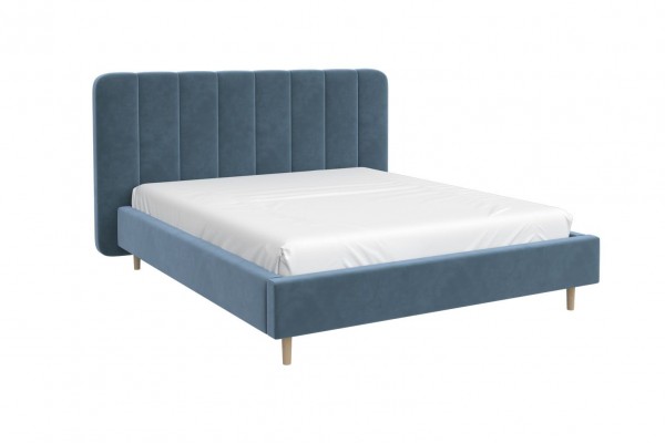 Кровать "Рино"  (Джинс) 160х200  фабрика БравоМебель