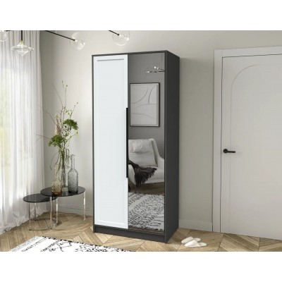 Шкаф комбинированный Концепт Тренд КТ-Ш2(З) (Антрацит/Белый) фабрика Интерлиния  