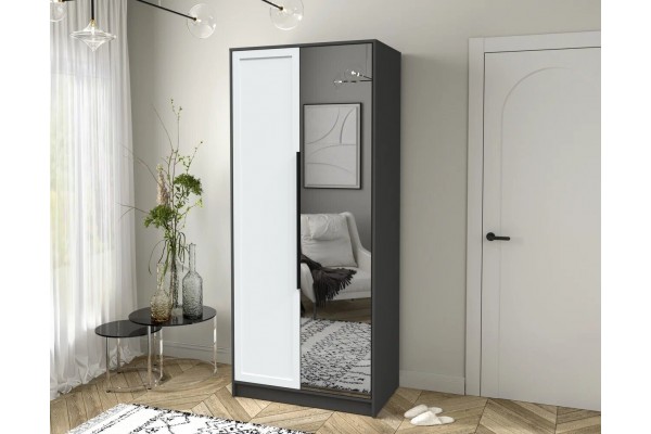 Шкаф комбинированный Концепт Тренд КТ-Ш2(З) (Антрацит/Белый) фабрика Интерлиния