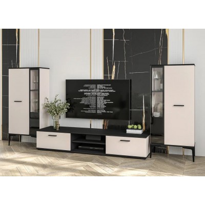 Гостиная Neo - 8  (Черный/Персидский жемчуг)  фабрика Интерлиния  