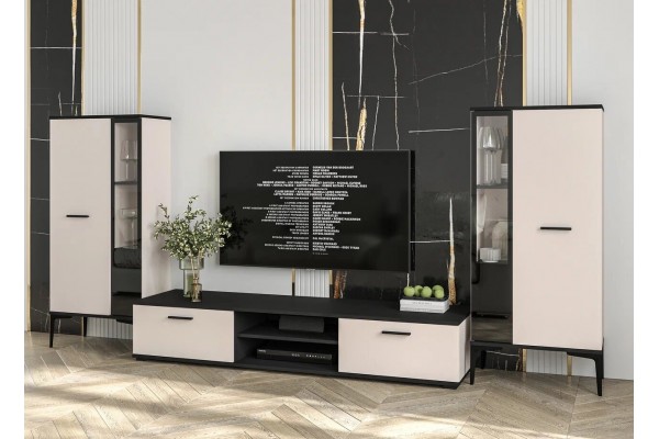 Гостиная Neo - 8  (Черный/Персидский жемчуг)  фабрика Интерлиния