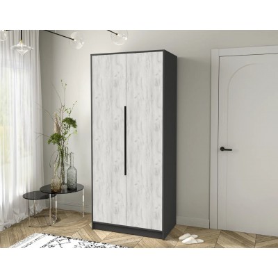 Шкаф комбинированный Концепт  КТ-Ш2 (Антрацит/Дуб белый) фабрика Интерлиния  