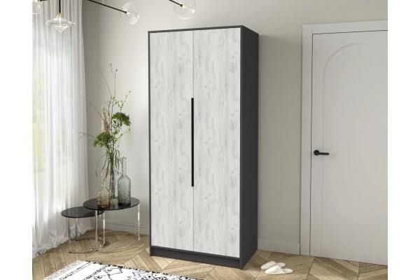 Шкаф комбинированный Концепт  КТ-Ш2 (Антрацит/Дуб белый) фабрика Интерлиния