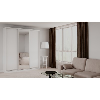 ШКАФ-КУПЕ ELGON BBX 04 (Белый премиум/Хром)  фабрика Рэйгрупп