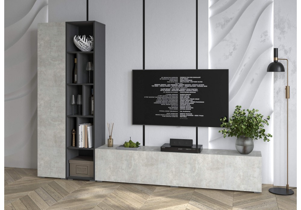 Гостиная Neo - 9 (Антрацит/Бетон лайт) фабрика Интерлиния в Минске Гостиная Neo - 9 (Антрацит/Бетон лайт) фабрика Интерлиния