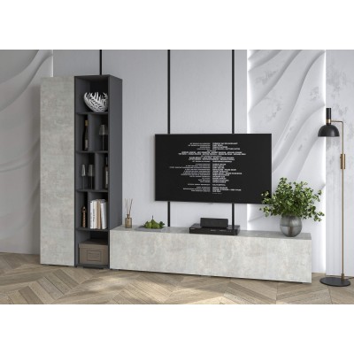 Гостиная Neo - 9  (Антрацит/Бетон лайт)  фабрика Интерлиния  