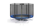 Батут Atlas Sport 312 см - 10ft BASIC (3 ноги) с внешней сеткой и лестницей BLUE