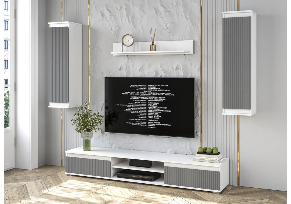 Гостиная Neo 10 (Белый платинум/Серый) фабрика Интерлиния в Минске Гостиная Neo 10 (Белый платинум/Серый) фабрика Интерлиния