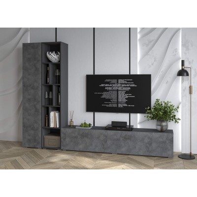 Гостиная Neo - 9  (Антрацит/Бетон портленд)  фабрика Интерлиния  