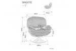 Кресло SIGNAL BRIGITTE Brego 68 (карри/хром)