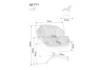 Кресло SIGNAL BETTY (карри/черный)
