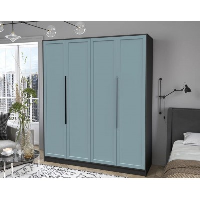 Шкаф комбинированный Концепт Тренд КТ-Ш4 (Антрацит/Океан) фабрика Интерлиния  