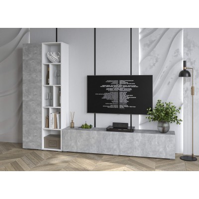 Гостиная Neo - 9  (Белый платинум/Бетон)  фабрика Интерлиния  