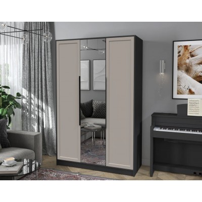 Шкаф комбинированный Концепт Тренд КТ-Ш3(З) (Антрацит/Луна) фабрика Интерлиния  