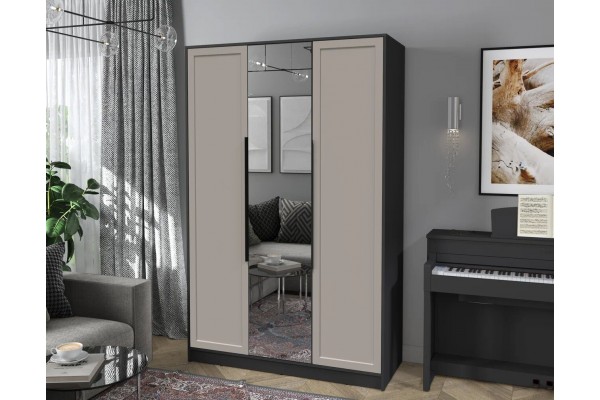 Шкаф комбинированный Концепт Тренд КТ-Ш3(З) (Антрацит/Луна) фабрика Интерлиния