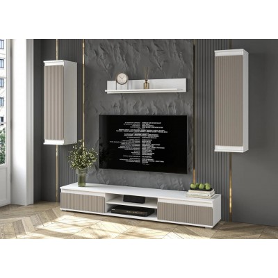 Гостиная Neo 10 (Белый платинум/Луна)  фабрика Интерлиния  