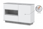 Спальня Quartz набор 3 с подьемным механизмом (Белый платинум/Бетон)  фабрика Интерлиния