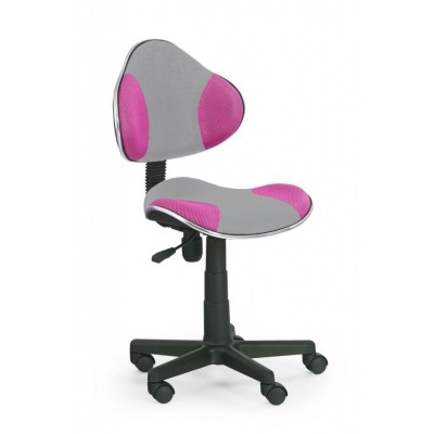 Кресло компьютерное HALMAR FLASH 2 серо\розовое