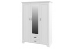 Шкаф для одежды МН-132-03 МС Юнона (Белый текстурный) Мебель-Неман