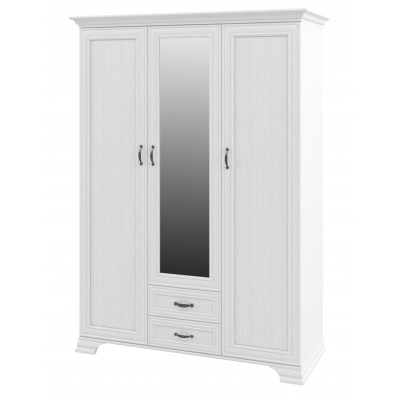 Шкаф для одежды МН-132-03 МС Юнона (Белый текстурный) Мебель-Неман