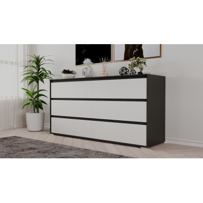 Комод Aleksa RG-06  (Кобальт/Белый премиум)  фабрика Рэйгрупп