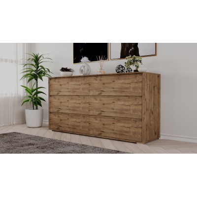 Комод Aleksa RG-06  (Дуб веллингтон)  фабрика Рэйгрупп