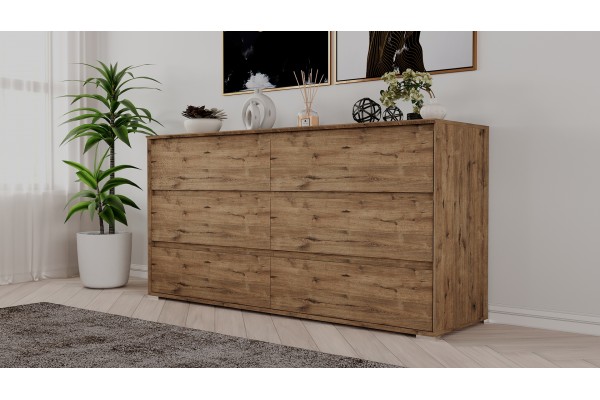 Комод Aleksa RG-06  (Дуб веллингтон)  фабрика Рэйгрупп