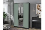 Шкаф комбинированный Концепт Тренд КТ-Ш3(З) (Антрацит/Мята) фабрика Интерлиния