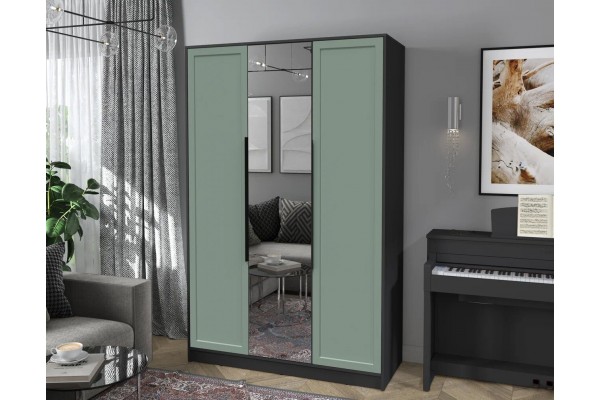 Шкаф комбинированный Концепт Тренд КТ-Ш3(З) (Антрацит/Мята) фабрика Интерлиния