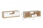 Тумба под Тв 2 дв. "Стелс" (Дуб сонома/белый) фабрика Империал в Минске Тумба под Тв 2 дв. "Стелс" (Дуб сонома/белый) фабрика Империал