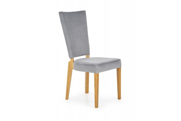 Стул HALMAR ROIS (дуб медовый/серый)