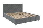 Кровать Браво Мебель Нельсон Зиг Заг с металлокаркасом 140х200  (вариант 2)