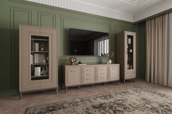 Гостиная Гориция (Лак Мокко мус) фабрика Браво Мебель