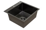 Кухонная мойка из нержавейки BLANTEK LS-5050B Nano black (+ 500B40B)