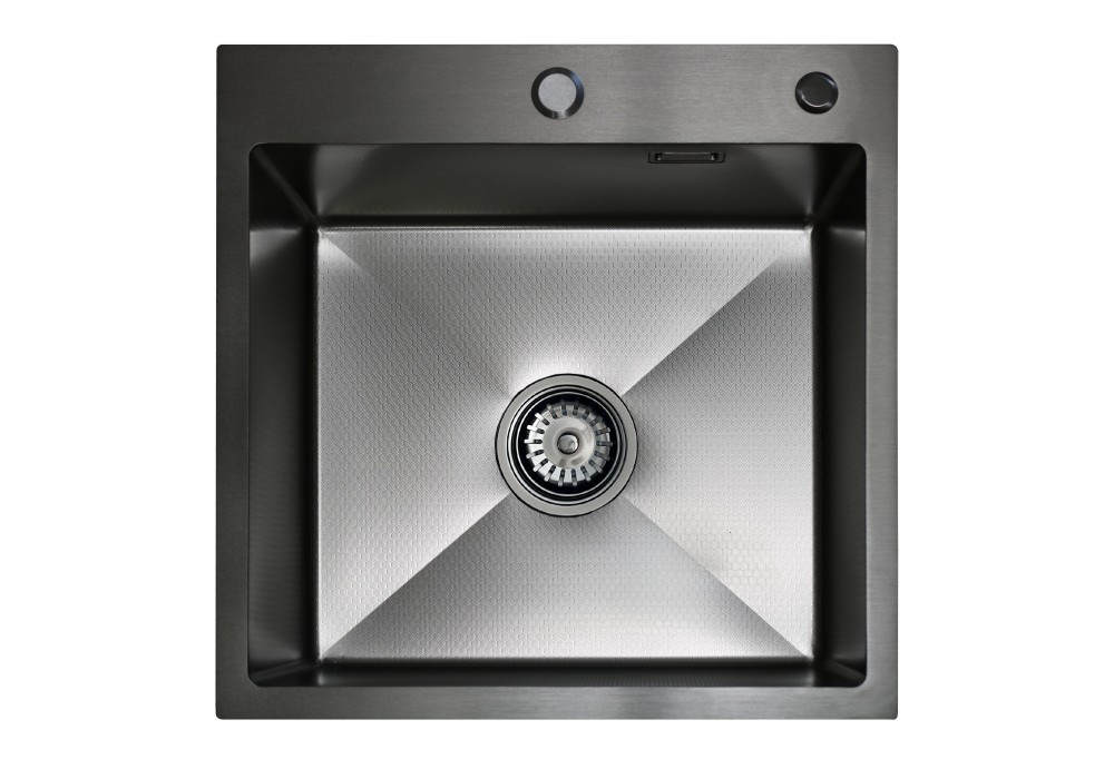Кухонная мойка из нержавейки BLANTEK LS-5050HN Honeycomb Nano black (+ 500B40B) в Минске Кухонная мойка из нержавейки BLANTEK LS-5050HN Honeycomb Nano black (+ 500B40B)