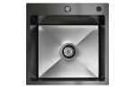 Кухонная мойка из нержавейки BLANTEK LS-5050HN Honeycomb Nano black (+ 500B40B) в Минске Кухонная мойка из нержавейки BLANTEK LS-5050HN Honeycomb Nano black (+ 500B40B)