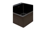 Кухонная мойка из нержавейки BLANTEK LS-5050HN Honeycomb Nano black (+ 500B40B) в Минске Кухонная мойка из нержавейки BLANTEK LS-5050HN Honeycomb Nano black (+ 500B40B)
