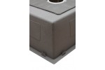 Кухонная мойка из нержавейки BLANTEK LS-5848HN Honeycomb Nano black (+ 500B40B)